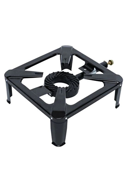 OEM Focar pătrat din tablă metalică, 4 picioare, 1 robinet, CM