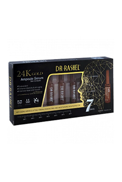 DR.RASHEL Fiole cu ser pentru îngrijirea facială Dr. Rashel cu aur de 24K (2ml x 7 buc)