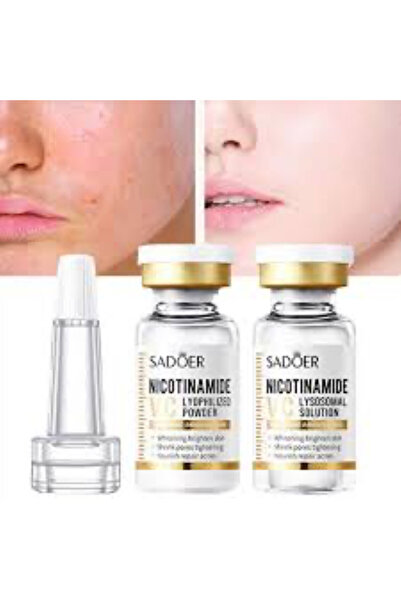 SADOER Nicotinamide Facial Care Set with Freeze-Dried Powder (6 x 50 mg) and Solvent (6 x 3 ml)