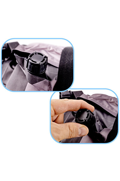 OEM Inflatable car mattress 170x120 cm, with integrated pillow and carrying case, black