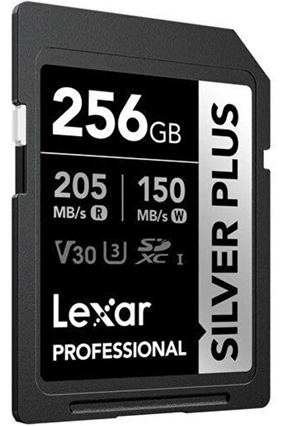 Lexar بطاقة ذاكرة Professional Silver Plus 256GB | سرعة 205MB/s | 4K UHD | 1066x