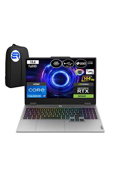 LENOVO Loq 83JE00J5TREP4 i7-13650HX 12GB 512GB SSD RTX5060 15.6" Win11 Pro + ElektroPasaj Çanta