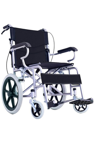 Relax Smart كرسي بعجلات متحرك خفيف الوزن قابل للطي والشحن بالطائرة