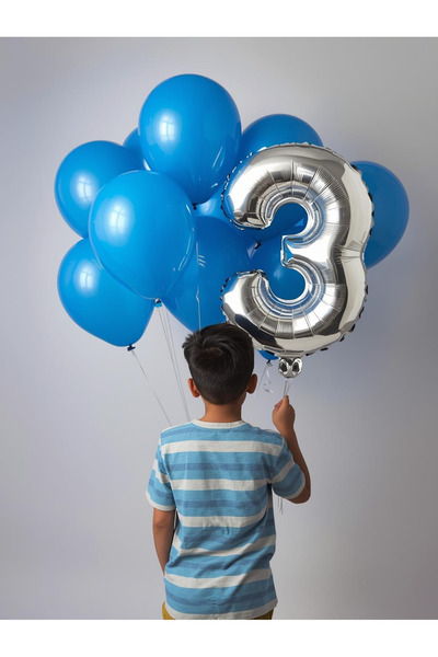 Umamiçe مجموعة بالونات مكونة من 3 أرقام - بالون فويل مقاس 40 بوصة (100 سم) + ...