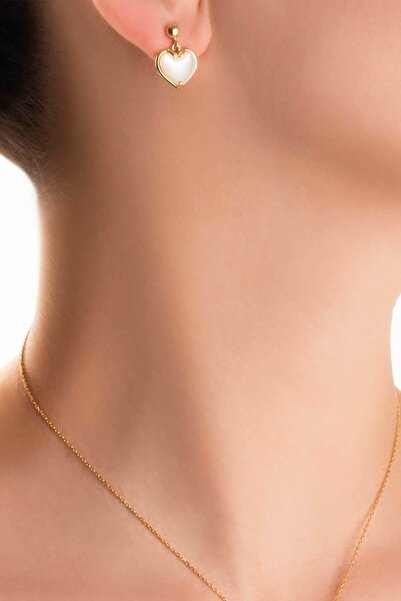 So CHIC... Aşkı 18 Ayar Sarı Altın Kaplama Gümüş Küpe