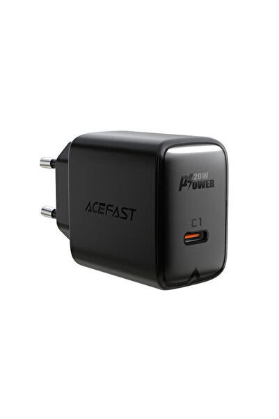 Acefast Incarcator priza Type-C Fast Charge Acefast, A1, PD20W, negru