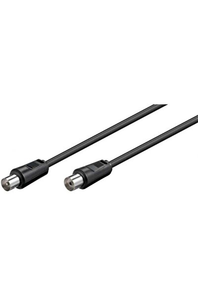goobay COAXIAL TV antenna cable 70DB Double shielded female-male 1.5m black 1...