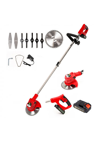 Lider mașină de tuns iarba electrică, 1 baterie 48V, roșie