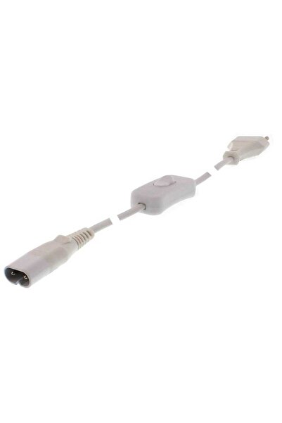 Well Power Cable for T5 Fixtures with Switch 1.5m White