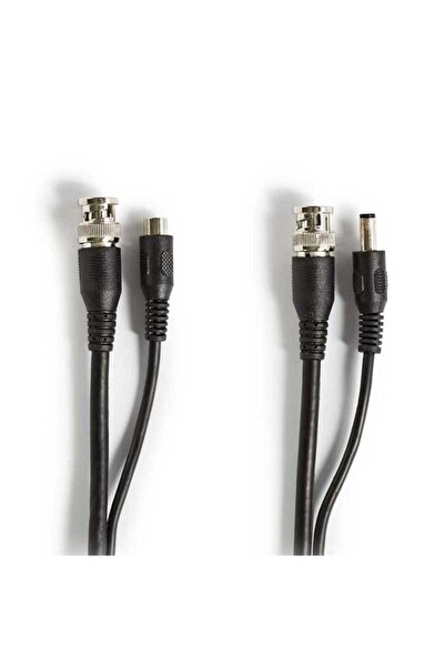 Nedis Cablu BNC - DC 2.1x5.5mm RG59 30m conectori preasamblati CCTVCA10BK300