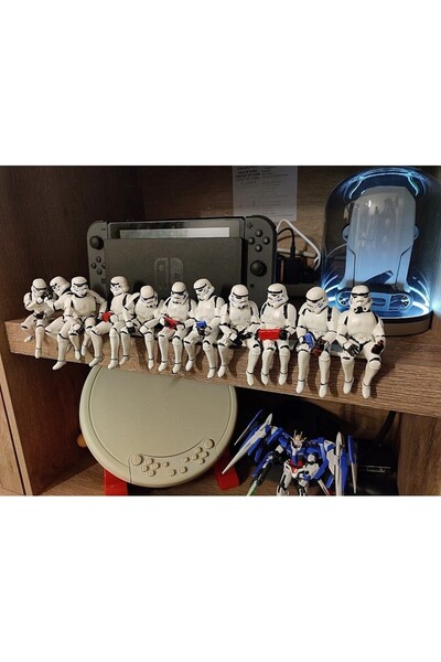 FOLİNZA Stormtrooper Star Wars Kitaplık Toplu 11'li Figür Seti