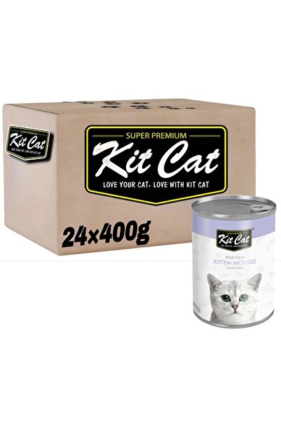 Kit Cat (عبوة من ٢٤ قطعة) طعام قطط رطب بنكهة التونة المهروسة للقطط الصغيرة وا...