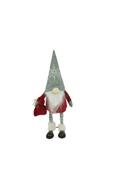 Toolsy Ornament de Crăciun elf, Flippy, roșu/alb, material textil, 42 cm