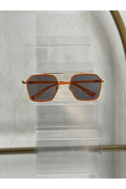 the ASEL İNCİ Gold Detailed Sunglasses Unisex