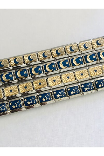 Mercan Aksesuar Gece Serisi Çelik İtalyan Charm ( 4 Adet Charm Fiyatıdır)