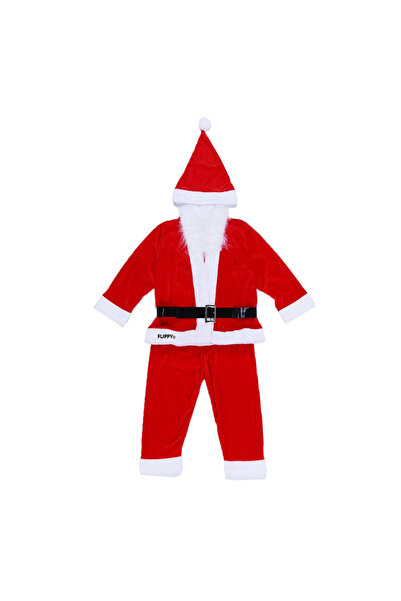 Flippy Costum Moș Crăciun băieți, 4-6 ani, 5 piese, catifea
