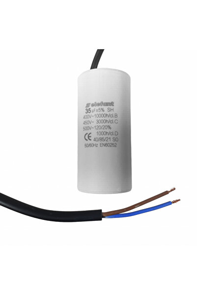 brg Condensator cu fire CBB60 35µF 45x95mm 450V, Elephant