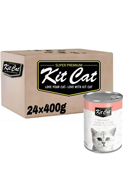 Kit Cat (عبوة من ٢٤ قطعة) طعام قطط رطب بنكهة التونة وسرطان البحر للقطط الصغير...