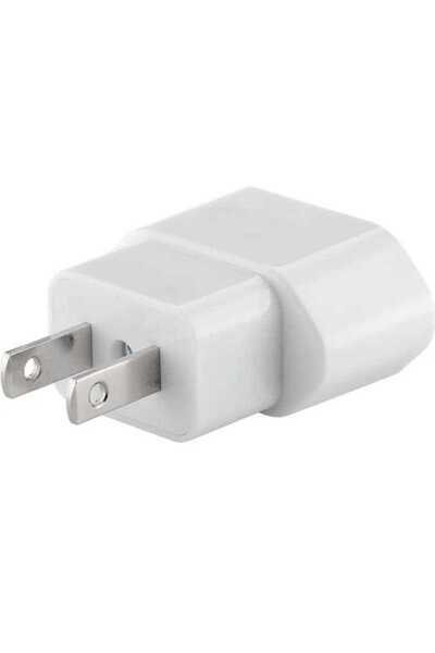 OEM Travel adapter CEE 7/16 Schuko female - US/Japan socket 2 pin 10A 2500W white