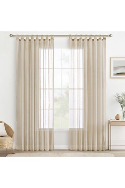 MEEDEN Set 2 Bucati Draperie, 140 X 225 Cm, Kaki
