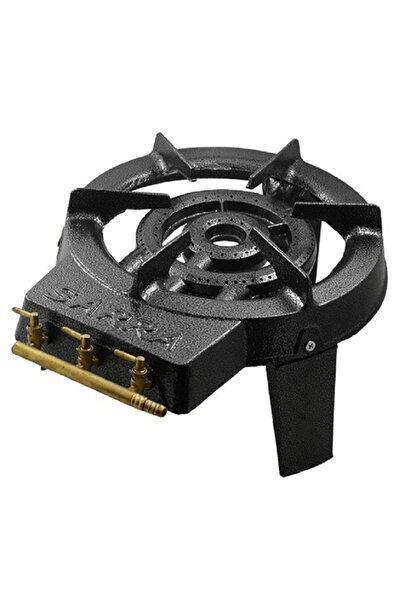 OEM Groapă de foc rotundă din fontă, 3 picioare, 1 robinet, Sarra