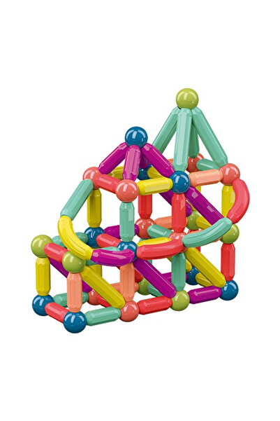 Toolsy Set de construcție magnetic, forme geometrice, 42 piese, multicolor
