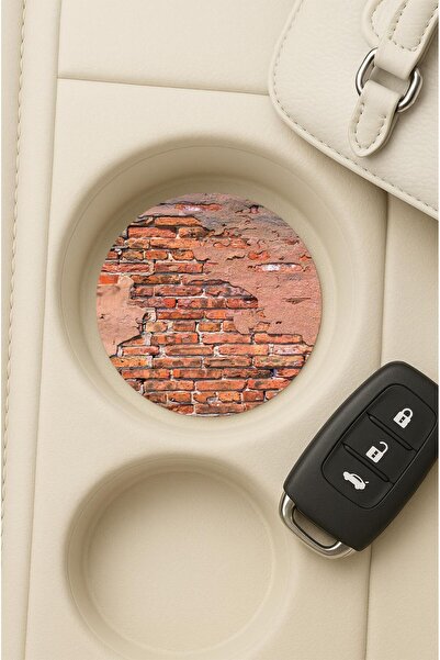 Cekuonline سجادة مزخرفة للسيارة/داخل السيارة بنمط جدار الطوب مقاس 7×7 سم مقاو...