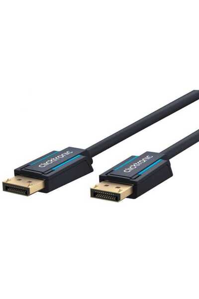CLICKTRONIC Cablu Profesional DisplayPort - DisplayPort 10m v1.2a 4K 60Hz 21.6Gbit/s AWG26 OFC 70715