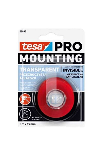 Tesa Double-sided transparent mounting tape 19mm 5m PRO 66965-00007