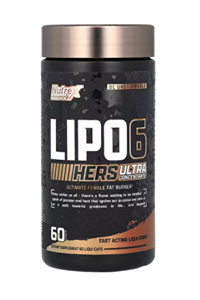 Nutrex Research LIPO-6 HERS Ultra Concentrate - للنساء، 60 كبسولة