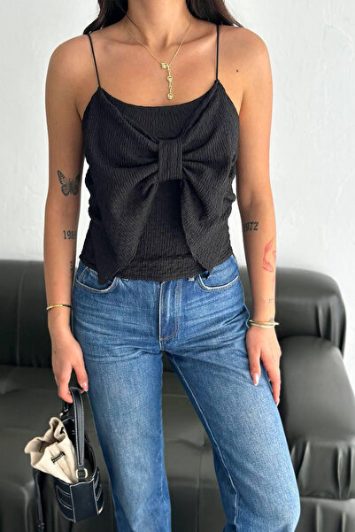 Noa Noa Жіночий трикотажний топ з тонким бретельками – романтичний та фактурний стиль