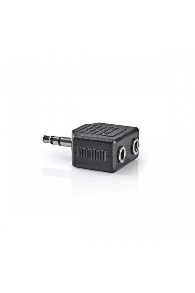 Nedis Splitter Jack audio 3.5 mm tata - 2x 3.5 mm mama negru