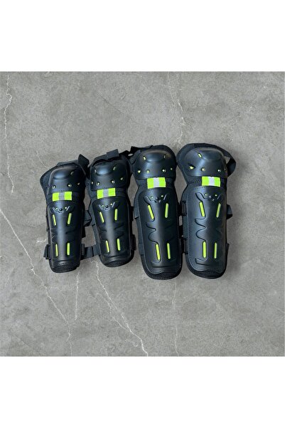 HMDMOTO مجموعة وسادات الركبة والكوع للدراجات النارية