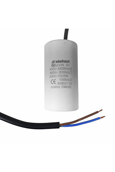 brg Condensator cu fire CBB60 50µF 50x95mm 450V, Elephant