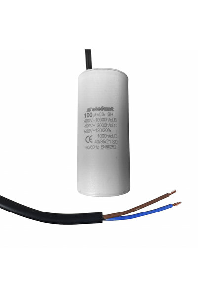 brg Condensator cu fire CBB60 100µF 60x127mm 450V, Elephant