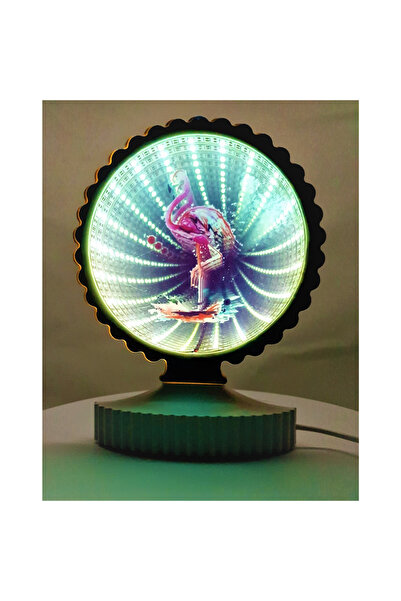 Toolsy Decorațiune luminoasă cu cablu USB Model Flamingo Alb Rece 17 cm