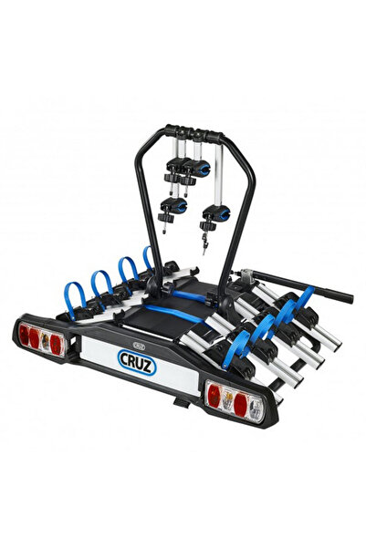 CRUZ Suport pentru 4 biciclete cu montare pe cârligul de remorcare Pivot, 13 pini, CZ940-515