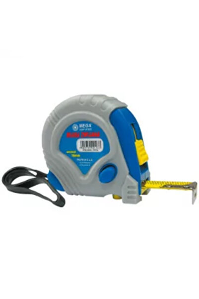 MEGA Гумирана ролетка с 3 заключвания 7,5 м x 25 мм