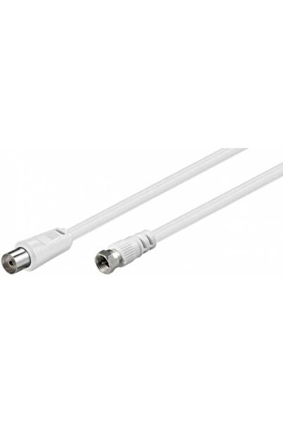 goobay Cablu conexiune antena/Satelit 2.5m F tata - Coaxial mama alb