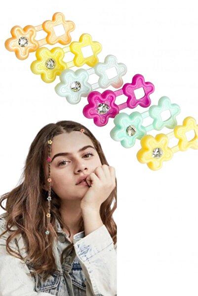 Diloshtrend Design Saç Süsü Zirkon Taşlı 6 Adet