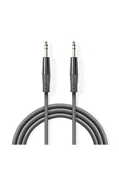 Nedis Cablu audio stereo 6.35 mm tata - 6.35 mm tata 5m gri