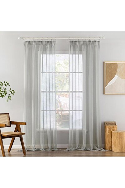 MIULEE Set 2 Draperii, 140 x 225 cm, Gri - CN