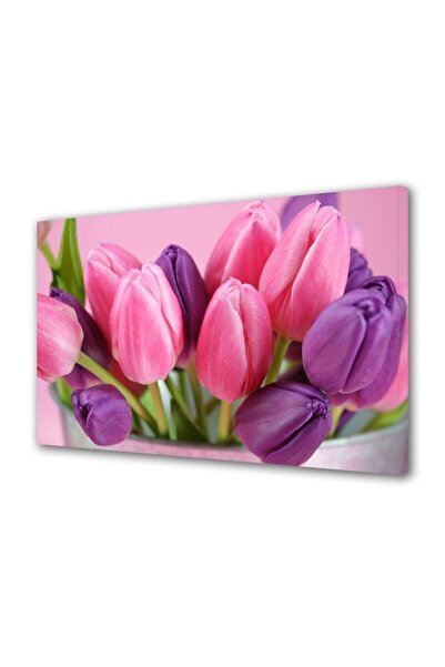 OEM Decorative wall painting with wooden frame, 33cm x 24cm, with flowers1331