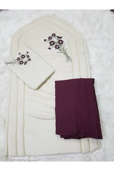 SNOOZYL Prayer set consisting of an embroidered padded sponge rug and a prayer sheet. Excellent soft, cool material to give you comfort and a Quran home.