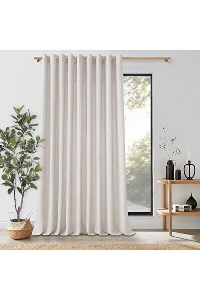 MIULEE Draperie 245 x 300 cm, Compun din In, Gri Deschis - CN