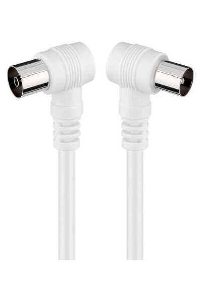 goobay Cablu coaxial 90 grade la coaxial 90 grade 5m dublu ecranat