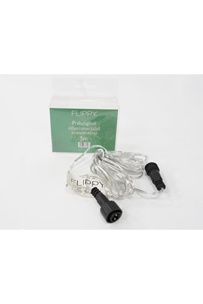 Flippy Cablu prelungitor pentru instalații de iluminat, Flippy, 3 m, 230V, fi...