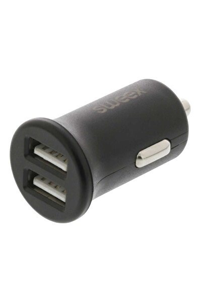 Sweex Incarcator auto 2x USB 2.4A negru