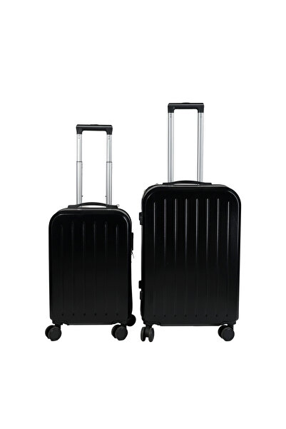 D Dive طقم حقيبة سفر بعجلات من ABS بجوانب صلبة مع قفل، مكون من قطعتين