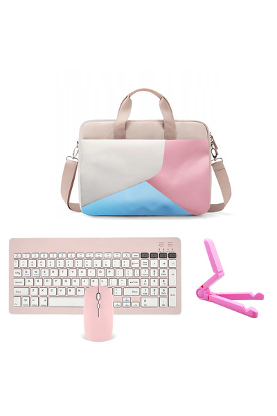 Microcase Honor Pad V9 11.5 inch Tablet ile Uyumlu Tablet Çantası+BT Klavye+BT Mouse+Stand AL5296